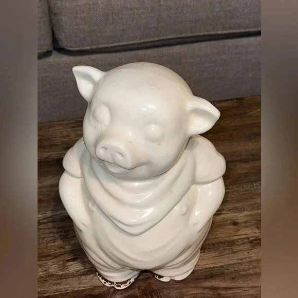 Vintage Antique Shawnee Smiling Smiley Pig 11” Cookie Jar USA - Picture 3 of 14